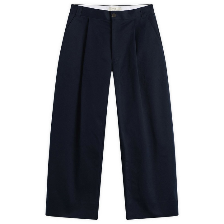 Photo: Studio Nicholson Men's Sorte Deep Pleat Volume Pant in Dark Navy