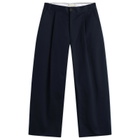 Studio Nicholson Men's Sorte Deep Pleat Volume Pant in Dark Navy