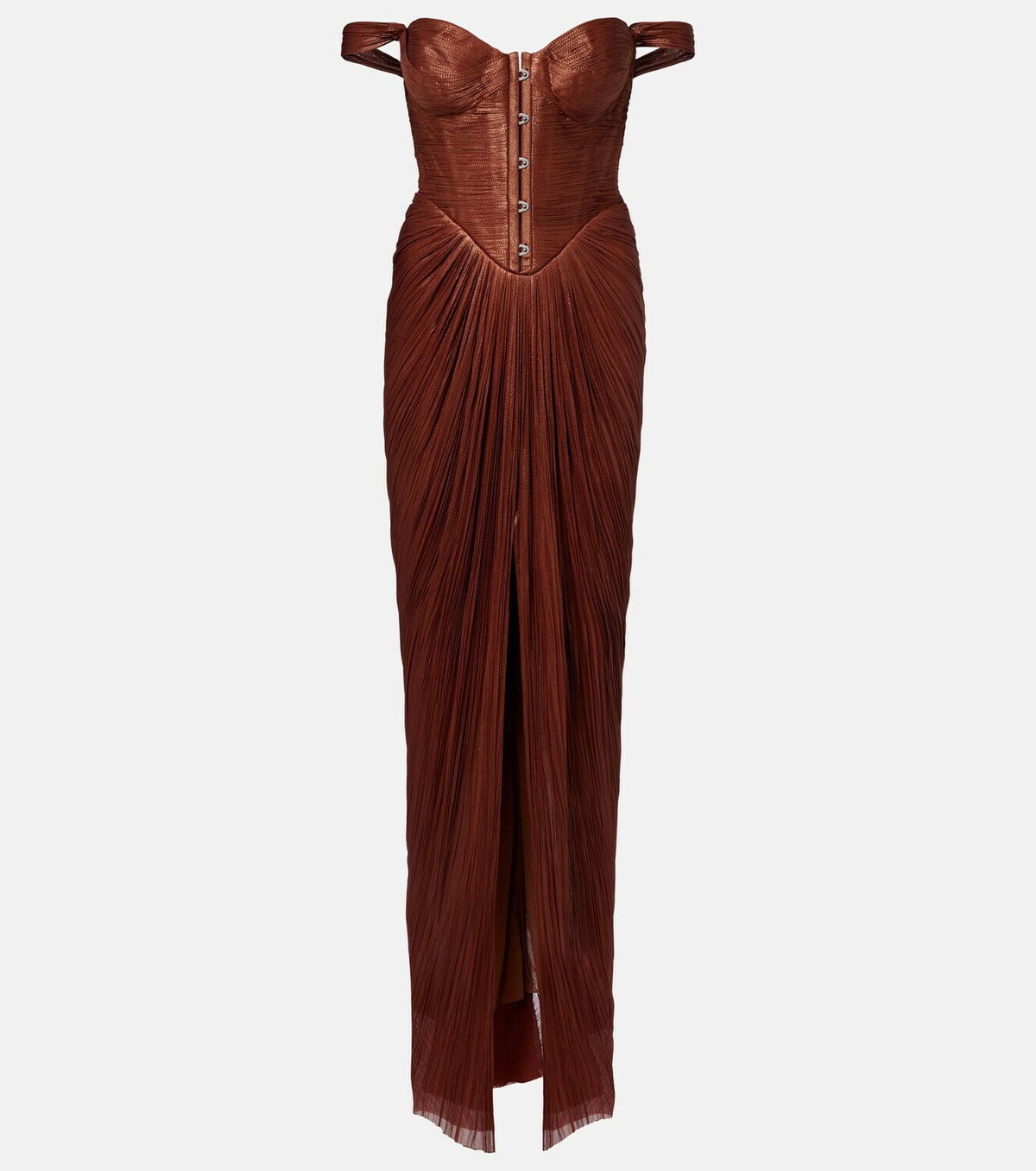 Maria Lucia Hohan Susie silk bustier gown