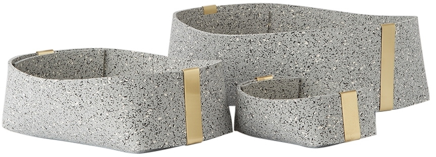 Slash Objects Grey Baskets Set