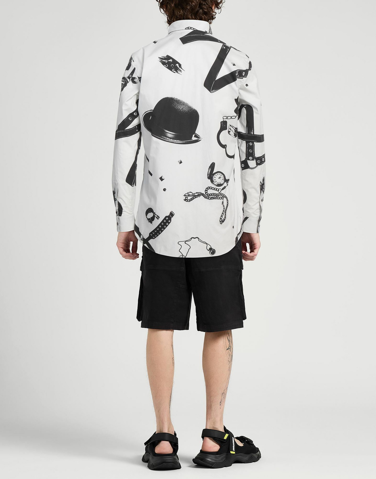Moschino Couture Mens Shirt Light in Grey