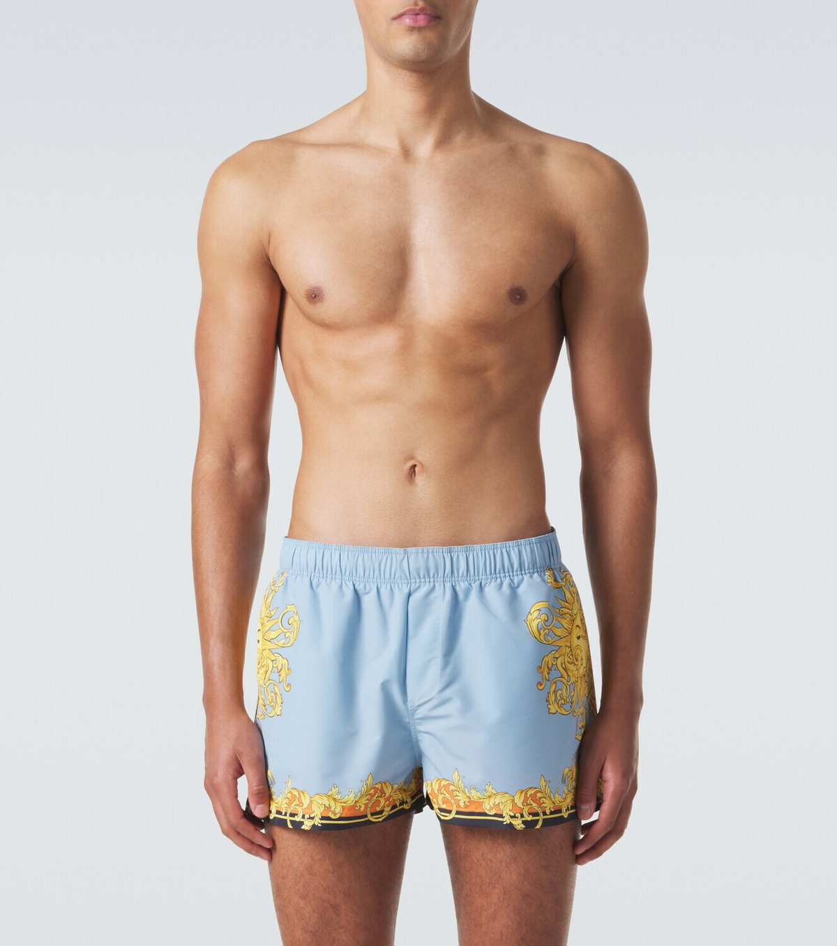 Versace Printed swim trunks