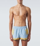 Versace Printed swim trunks