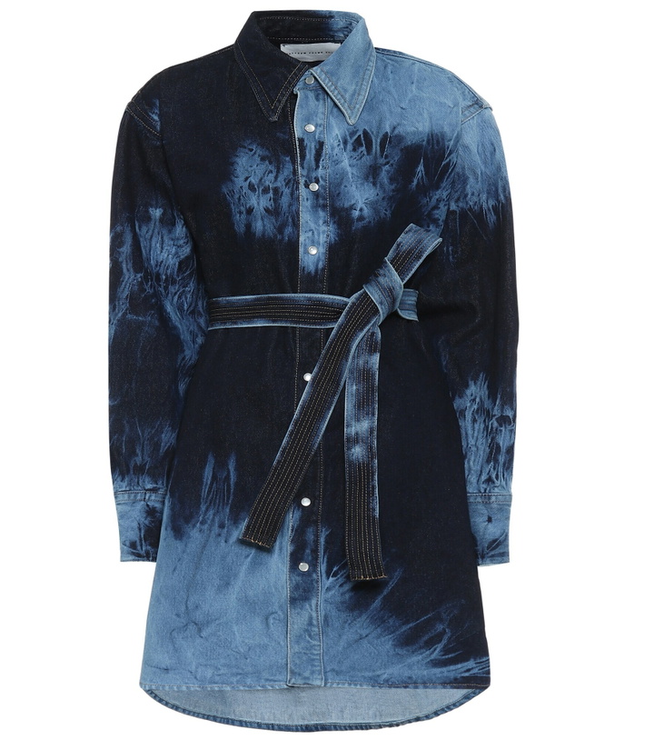Photo: Matthew Adams Dolan - Tie-dye denim shirt dress