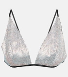 Costarellos Lumi crystal-embellished bralette