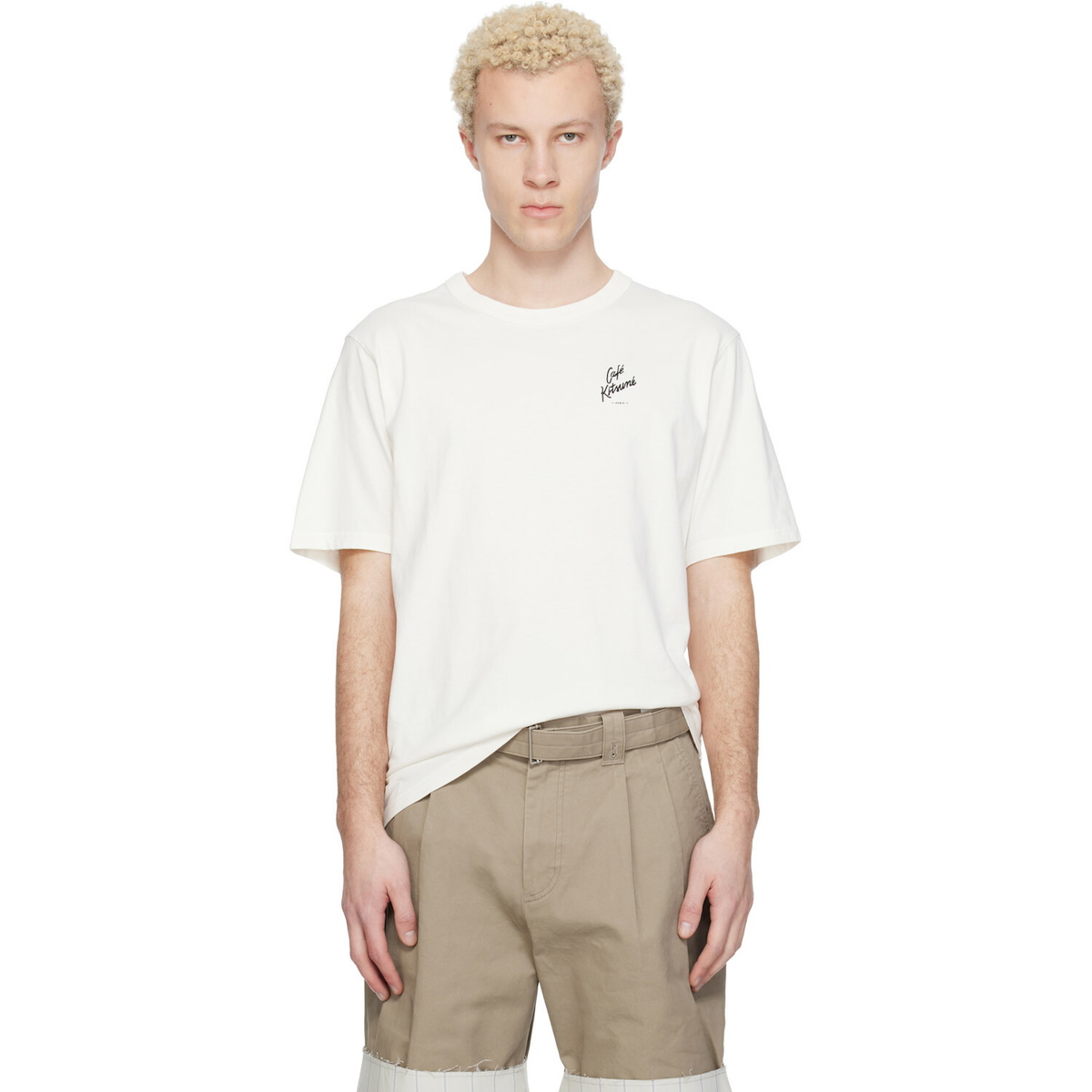 Maison Kitsuné Off-White 'Café Kitsuné' Relax T-shirt