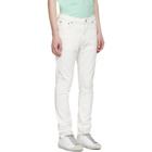 Nudie Jeans White Lean Dean Jeans