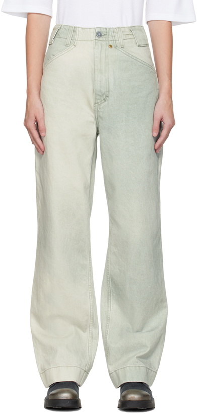 Photo: Objects IV Life Green Wide Leg Jeans