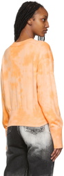 Kenzo Orange Tie-Dye Tiger Crest Sweater