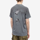 Tobias Birk Nielsen Men's Decko Serigraphy Echo T-Shirt in Gargoyle Grey