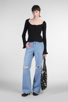 Séfr Giselle Topwear In Black Viscose