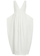Rohe Sculpted Cotton-blend Poplin Maxi Dress White