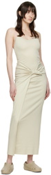 1017 ALYX 9SM Beige Nylon Maxi Dress