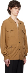 Bally Tan Cashmere Cardigan