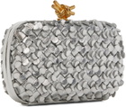 Bottega Veneta Silver Knot Clutch