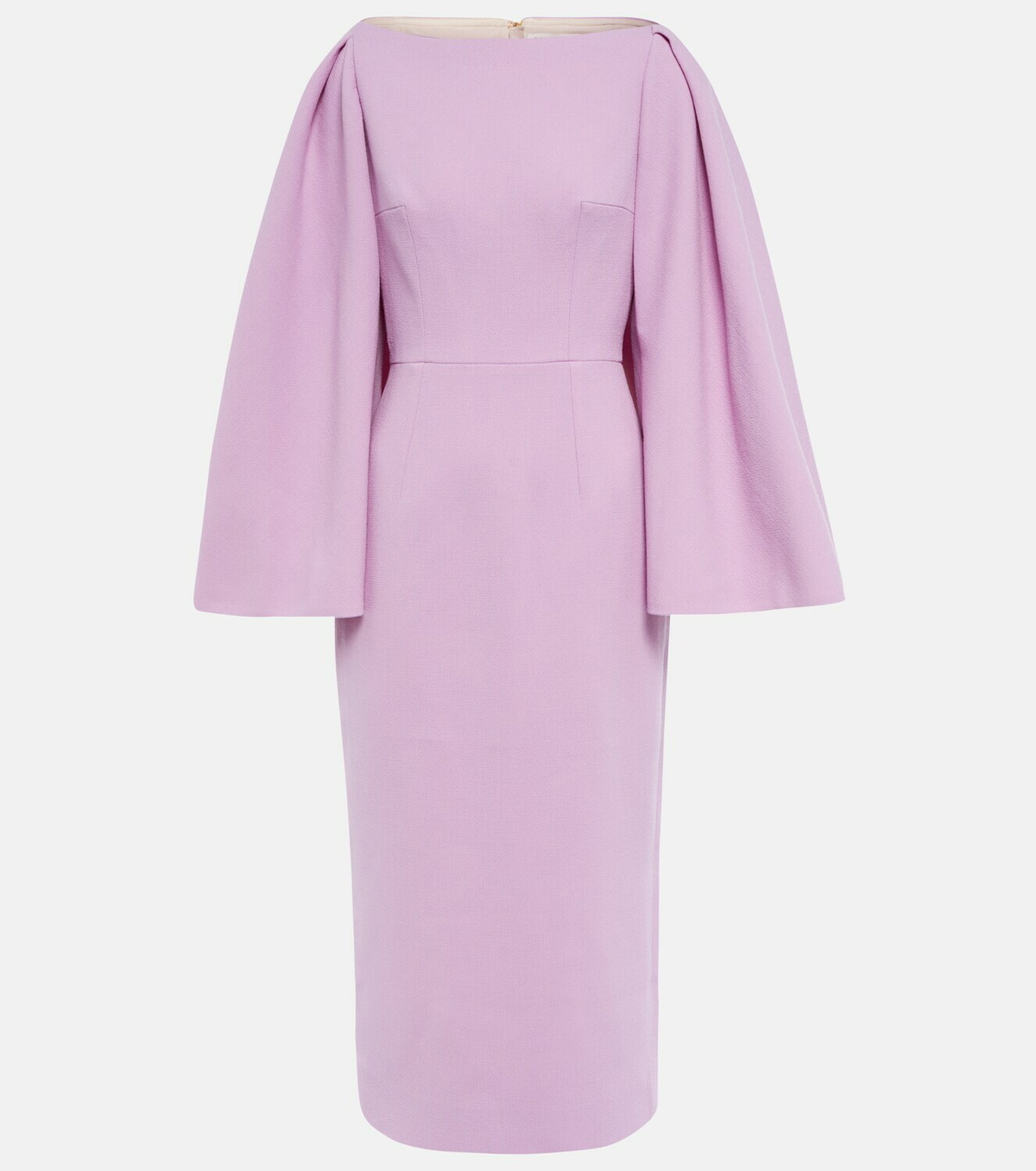 Emilia Wickstead Switzy cape wool crêpe midi dress
