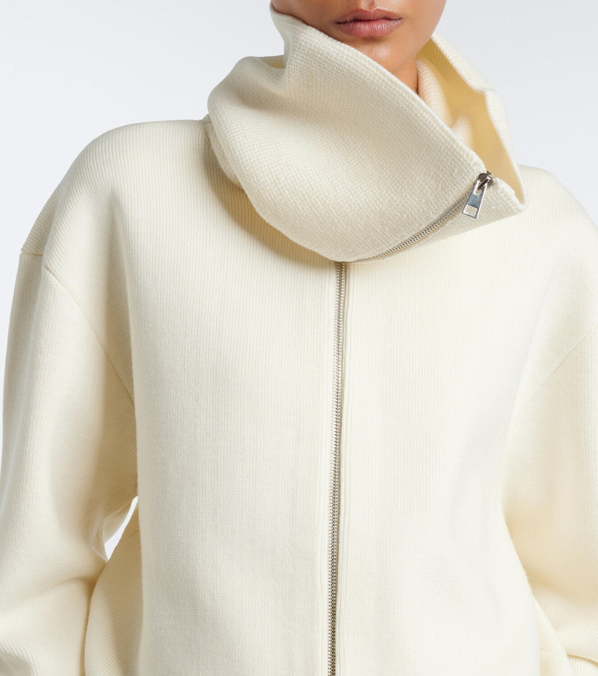 Róhe Wool zip-up sweater