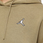 Air Jordan Men's Essential Fleece Popover Hoody in Matte Olive/White