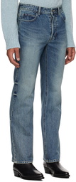 Solid Homme Blue Straight-Leg Jeans