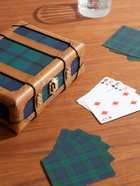 Ralph Lauren Home - Sawyer Leather-Trimmed Checked Canvas Card Set