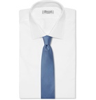 Brioni - 8cm Printed Silk-Twill Tie - Blue