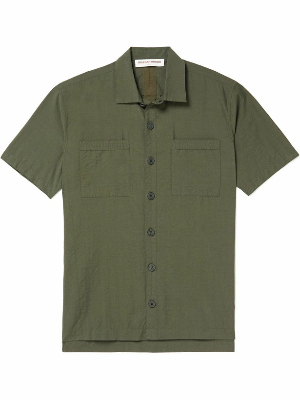 Photo: Orlebar Brown - Riggs Cotton-Blend Shell Shirt - Green