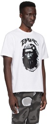 BAPE White Ape Head Graffiti T-Shirt