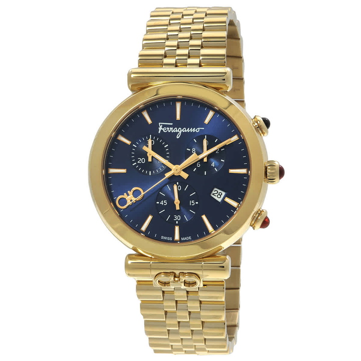 Photo: Ferragamo Ora Quartz Blue Dial Watch SFYB02624