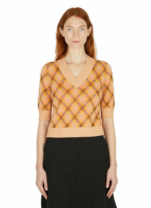 Photo: Argle V-Neck Sweater in Brown