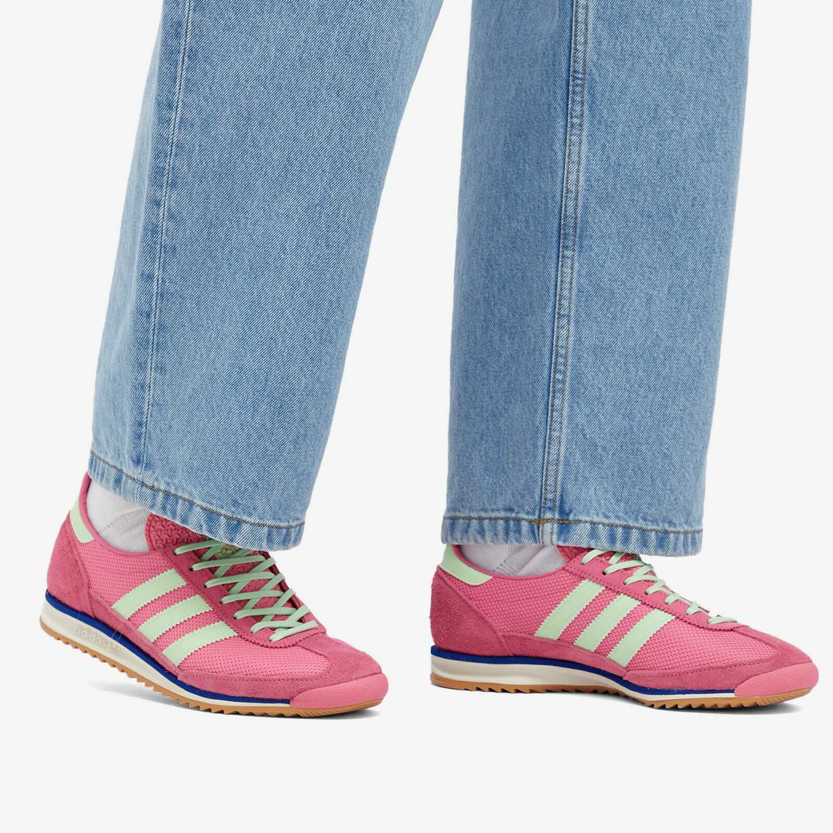 Adidas Women's Sl 72 OG W in Pink Fusion/Semi Green Spark