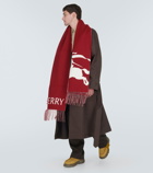 Burberry EKD wool and cashmere scarf