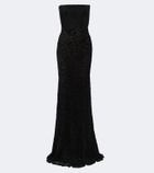 Alex Perry Devoré bustier gown