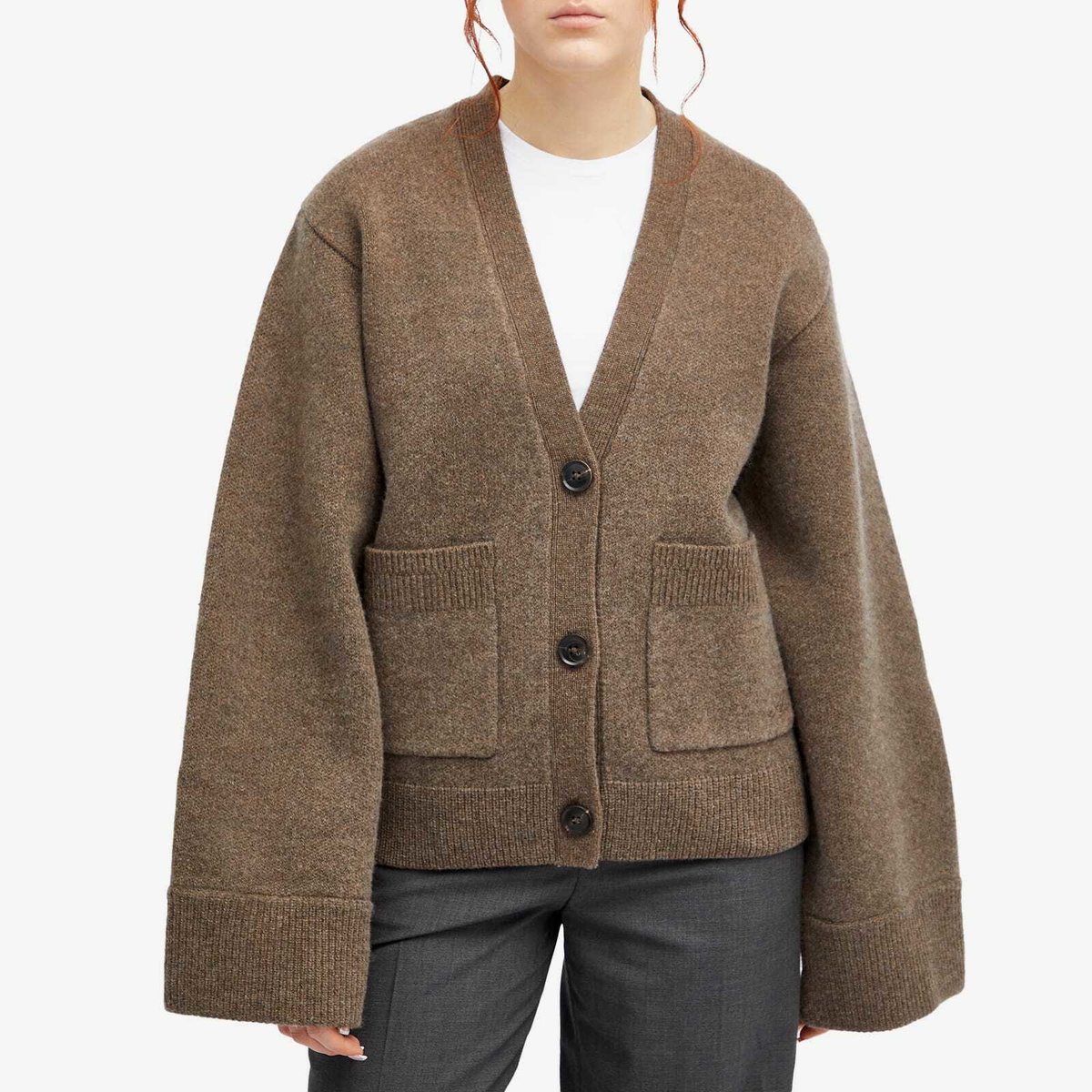 Axel Arigato Women's Memory Relaxed Cardigan in Brown