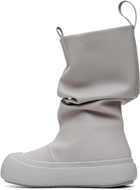 YUME YUME SSENSE Exclusive Gray Low Fisherman Boots
