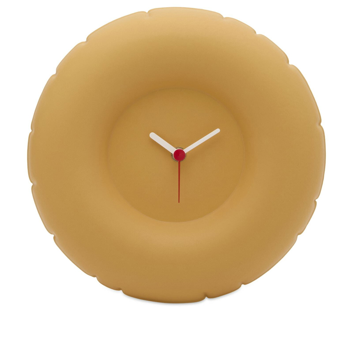 Home Studyo Holly Clock in Yolk Yellow 