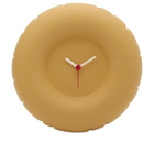 Home Studyo Holly Clock in Yolk Yellow 