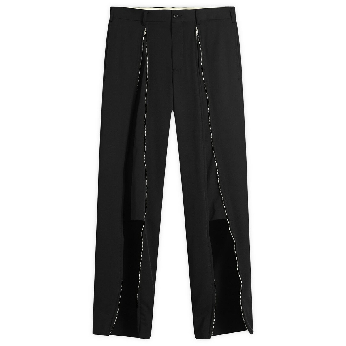 Comme des Garçons Homme Plus Men's Wool Gabardine Trousers in Black