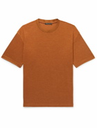 Loro Piana - Philion Cashmere and Silk-Blend Jersey T-Shirt - Orange