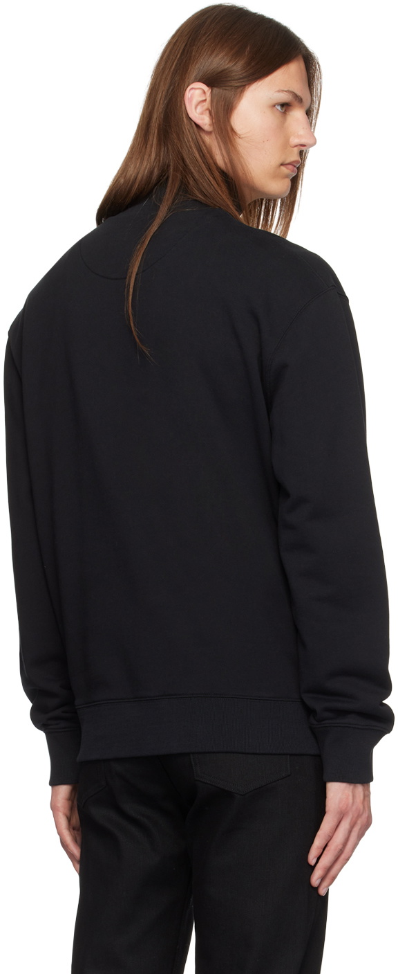 Maison Kitsuné Black Fox Head Patch Half Zip Sweatshirt Maison Kitsune