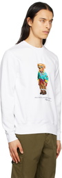 Polo Ralph Lauren White Polo Bear Sweatshirt