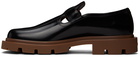 Maison Margiela Black Pin-Buckle Loafers