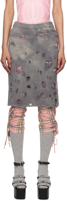 Photo: Ashley Williams Gray Cozette Midi Skirt
