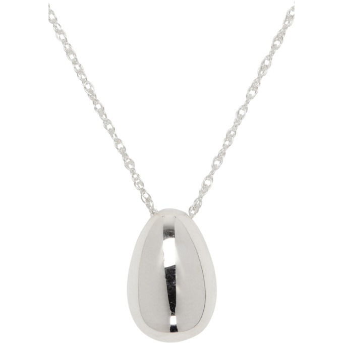 Sophie Buhai Silver Tiny Egg Pendant Necklace Sophie Buhai