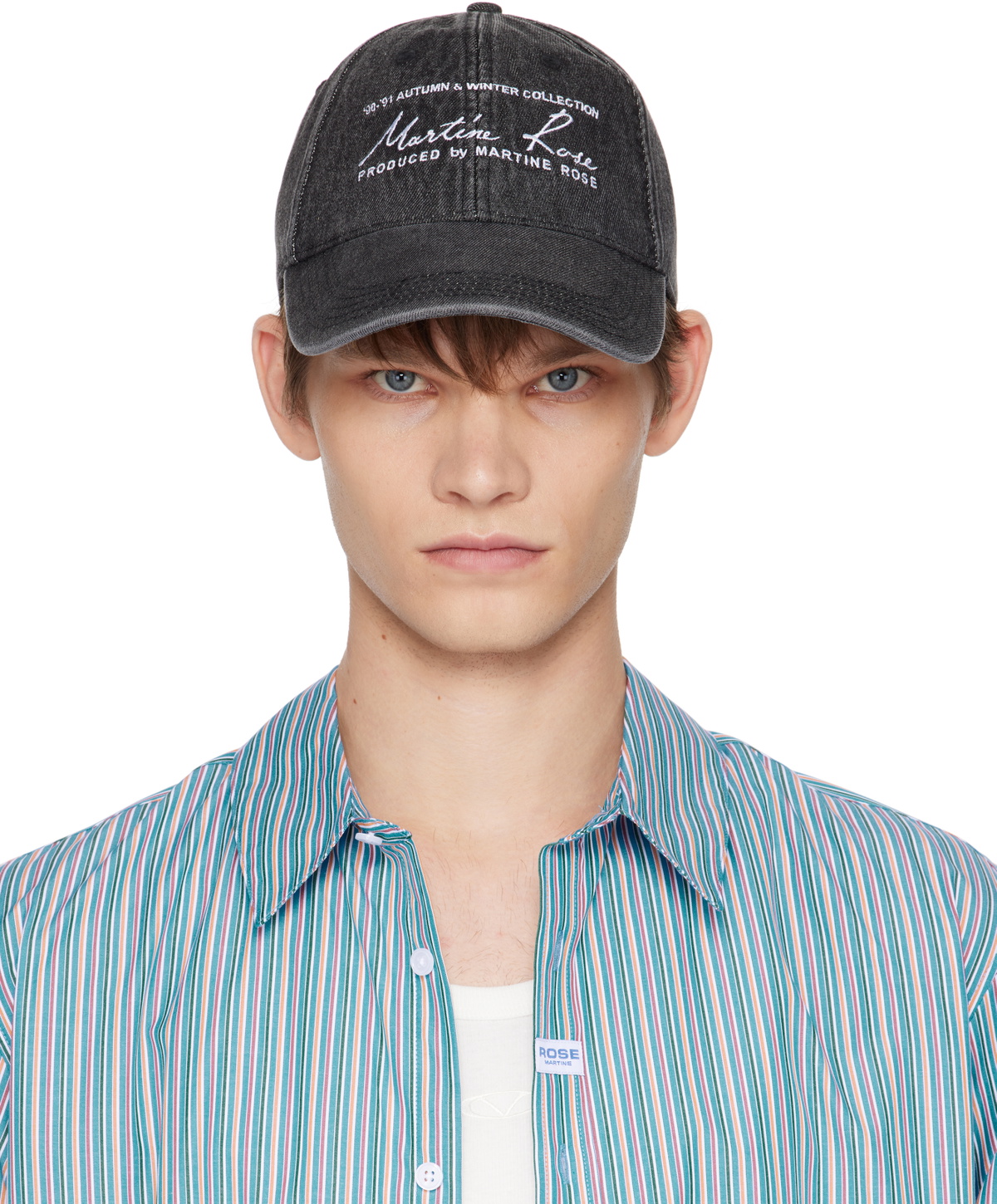 Martine Rose Black Signature Cap