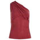 Peachy Den Women's Kylie Asymmetric Top in Red Sandstone