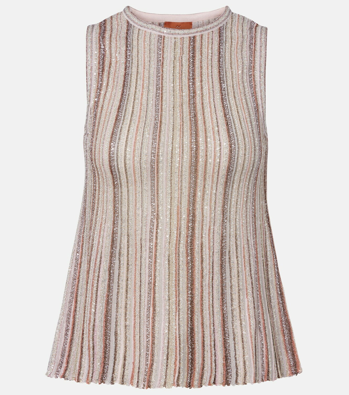 Missoni Striped lamé top