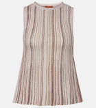 Missoni Striped lamé top