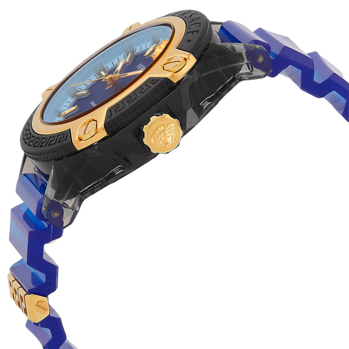 Versace Icon Quartz Blue Dial Mens Watch VE6E00323 Versace