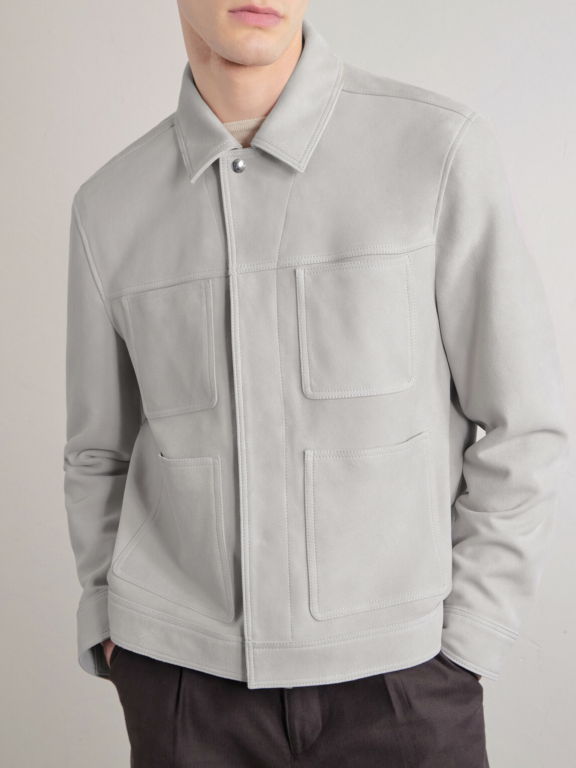 Mr P. - Suede Jacket - Neutrals