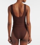 Montce Kim belted crochet swimsuit